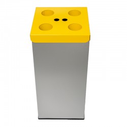 Recycle afvalbak bekers geel 50 L Recycle afvalbak bekers geel 50 L