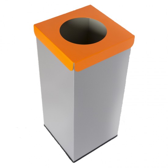 Recycle afvalbak plastiek oranje 50 L