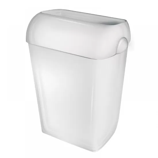 Afvalbak Wit Open 23L