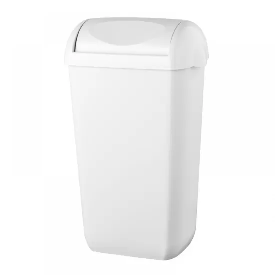 Afvalbak Wit met Swingdeksel 43L