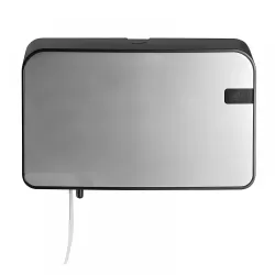 Toiletrolhouder Zilver - 2 traditionele rollen Toiletrolhouder Zilver - 2 traditionele rollen