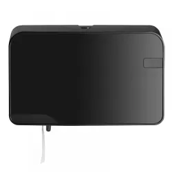 Toiletrolhouder Zwart - 2 traditionele rollen Toiletrolhouder Zwart - 2 traditionele rollen