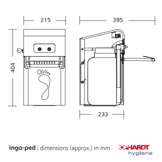 ingo-man voet desinfectiedispenser