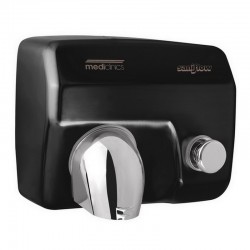 Mediclinics handdroger Saniflow E05 Zwart Drukknop Mediclinics handdroger Saniflow E05 Zwart Drukknop