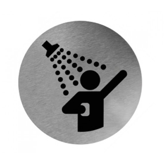 Pictogram RVS douche