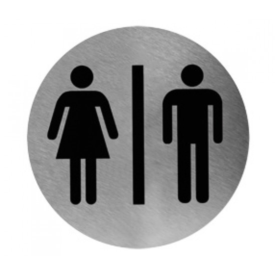 Pictogram RVS man/ vrouw