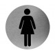 Pictogram RVS vrouw