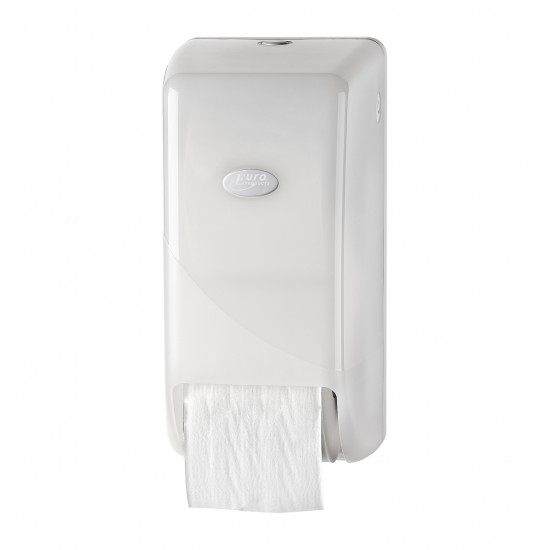 Pearl White toiletrolhouder 2 doprollen Pearl White toiletrolhouder 2 doprollen