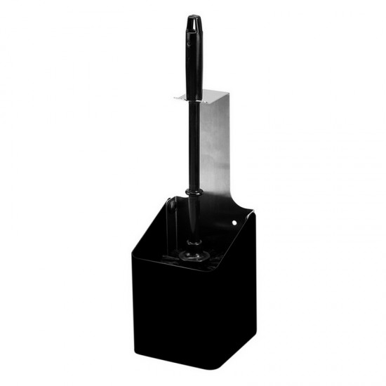 SanTRAL toiletborstelhouder open RAL 9005 Gitzwart Midnight SanTRAL toiletborstelhouder open RAL 9005 Gitzwart Midnight