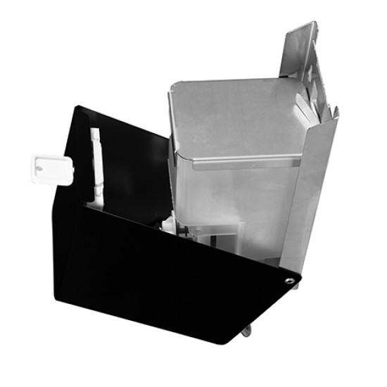 SanTRAL zeepdispenser 0,250 L RAL 9005 Gitzwart Midnight SanTRAL zeepdispenser 0,250 L RAL 9005 Gitzwart Midnight