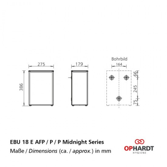 SanTRAL afvalbak open 18 L