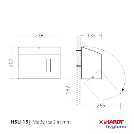 SanTRAL handdoekdispenser mini