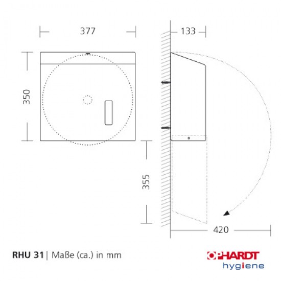 SanTRAL toiletrolhouder jumbo rollen