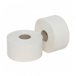 Toiletpapier jumbo Mini tissue wit 180 meter 2-lg Toiletpapier jumbo Mini tissue wit 180 meter 2-lg