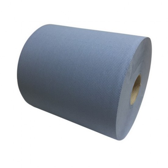 Industriepapier cellulose verlijmd blauw 2-lg 190 meter x 26 cm