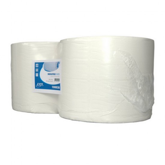 Industriepapier cellulose wit 2-lg 380 meter x 24 cm